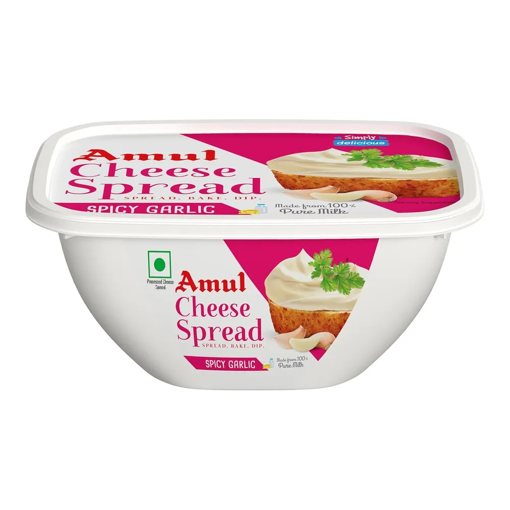 Amul Cheese Spread Spicy Garlic 200GM