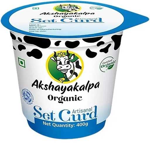 Akshayakalpa Organic Set Curd 400 Gm