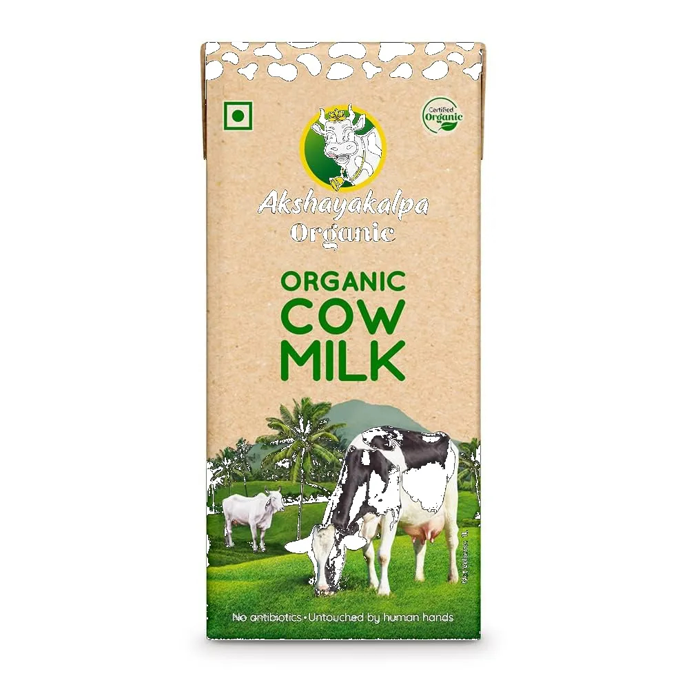 Akshayakalpa Organic Cow Milk Uht 1 Ltr