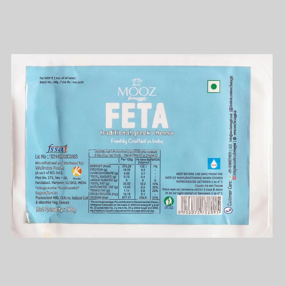 Mooz Feta Cheese 100 Gm