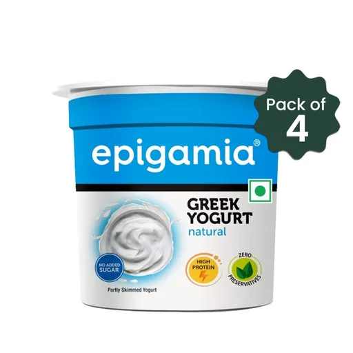 Epigamia Natural Greek Yogurt Pack of 4