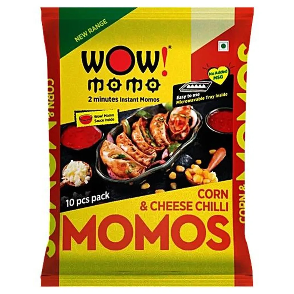Wow! Corn & Cheese Chilli Momos