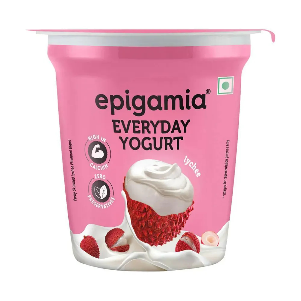 Epigamia Everyday Lychee Yoghurt 100Gm