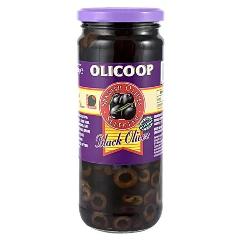 Olicoop Pitted Black Olives 450G