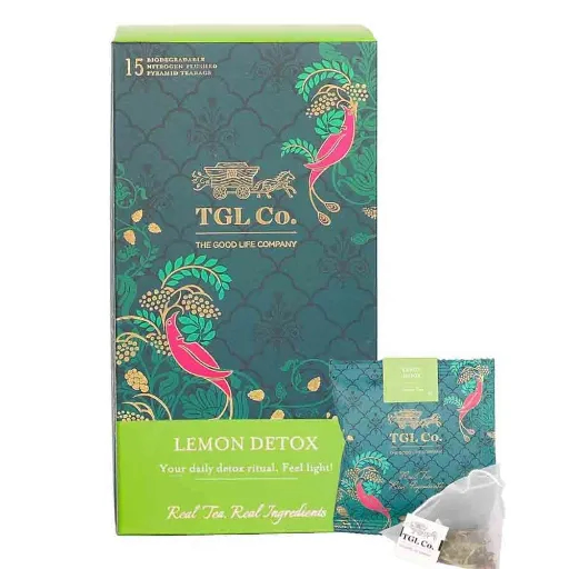 Tgl Co. Lemon Detox Retail Teabag Box