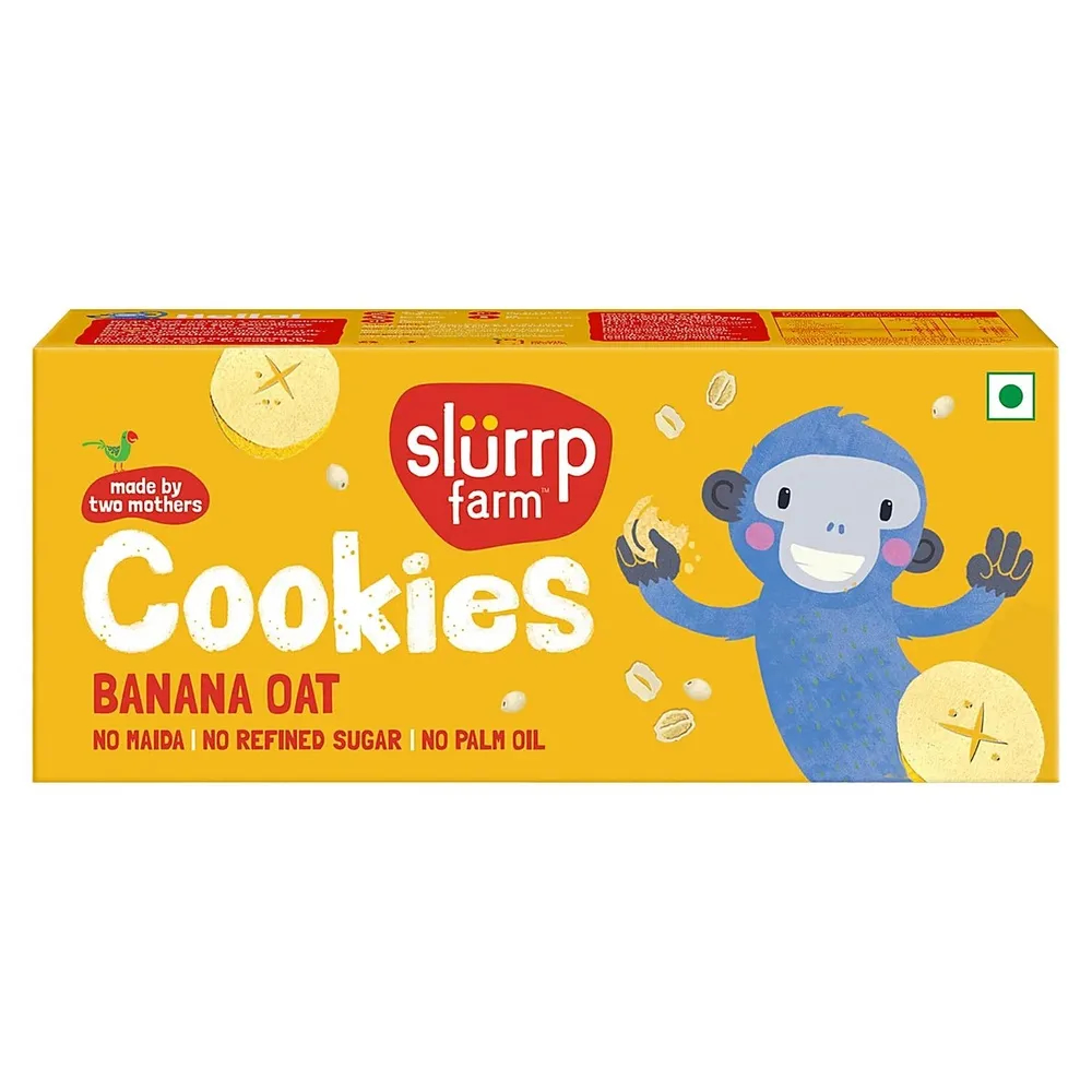 Slurrp Farm Oats Honey & Banana Cookies