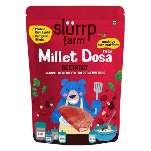 Slurrp Farm Millet Dosa Mix Supergrains Beetroot