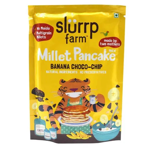 Slurrp Farm Millet Pancake Mix Banana Choco Chip & Supergrains