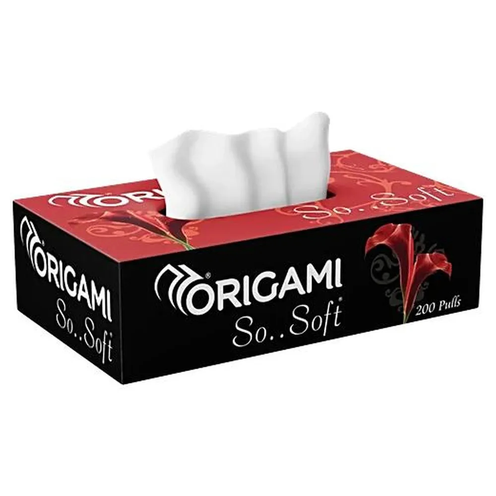 Origami Face Tissues 20Cm X 20Cm 200 Pul