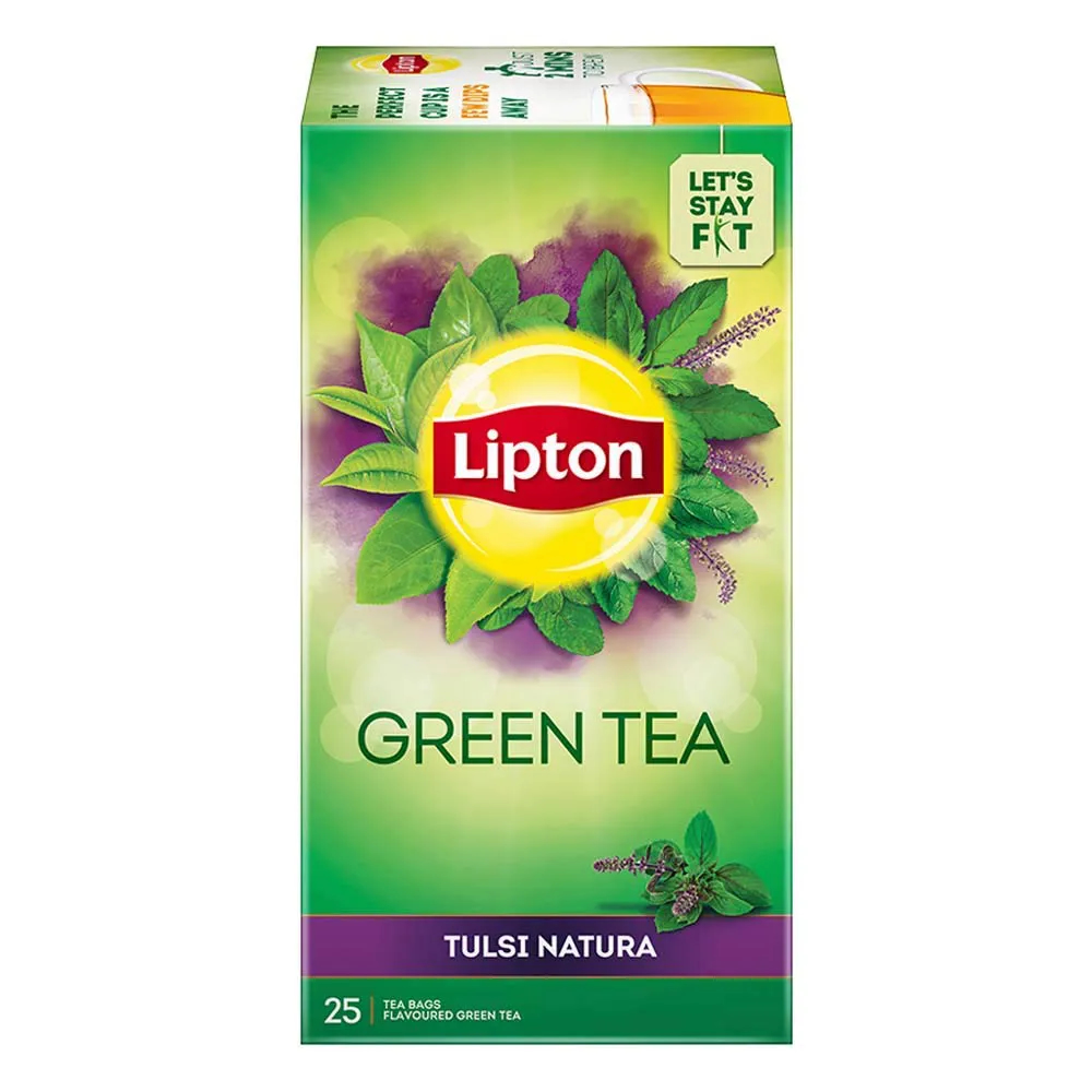 Brooke Bond Lipton Tulsi Natura Green Tea Bags 25S