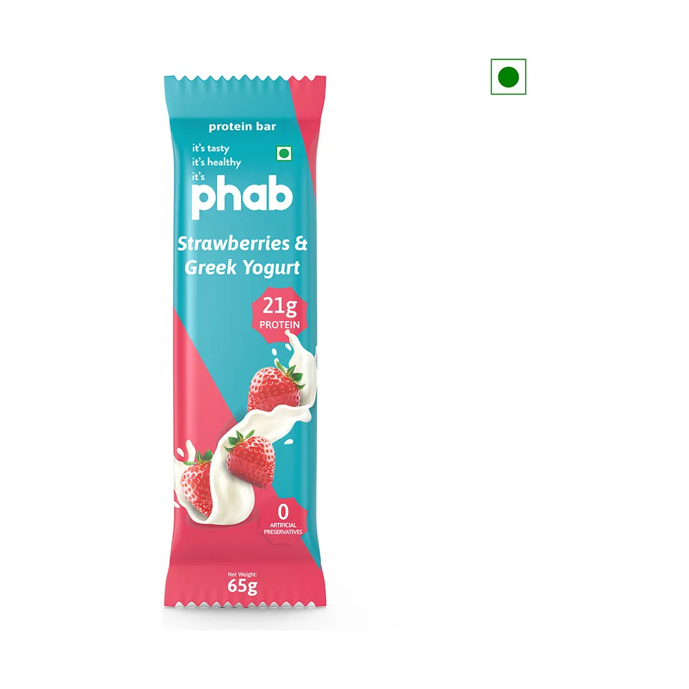 Phab Protein Bar Strawb & Gr Yogurt