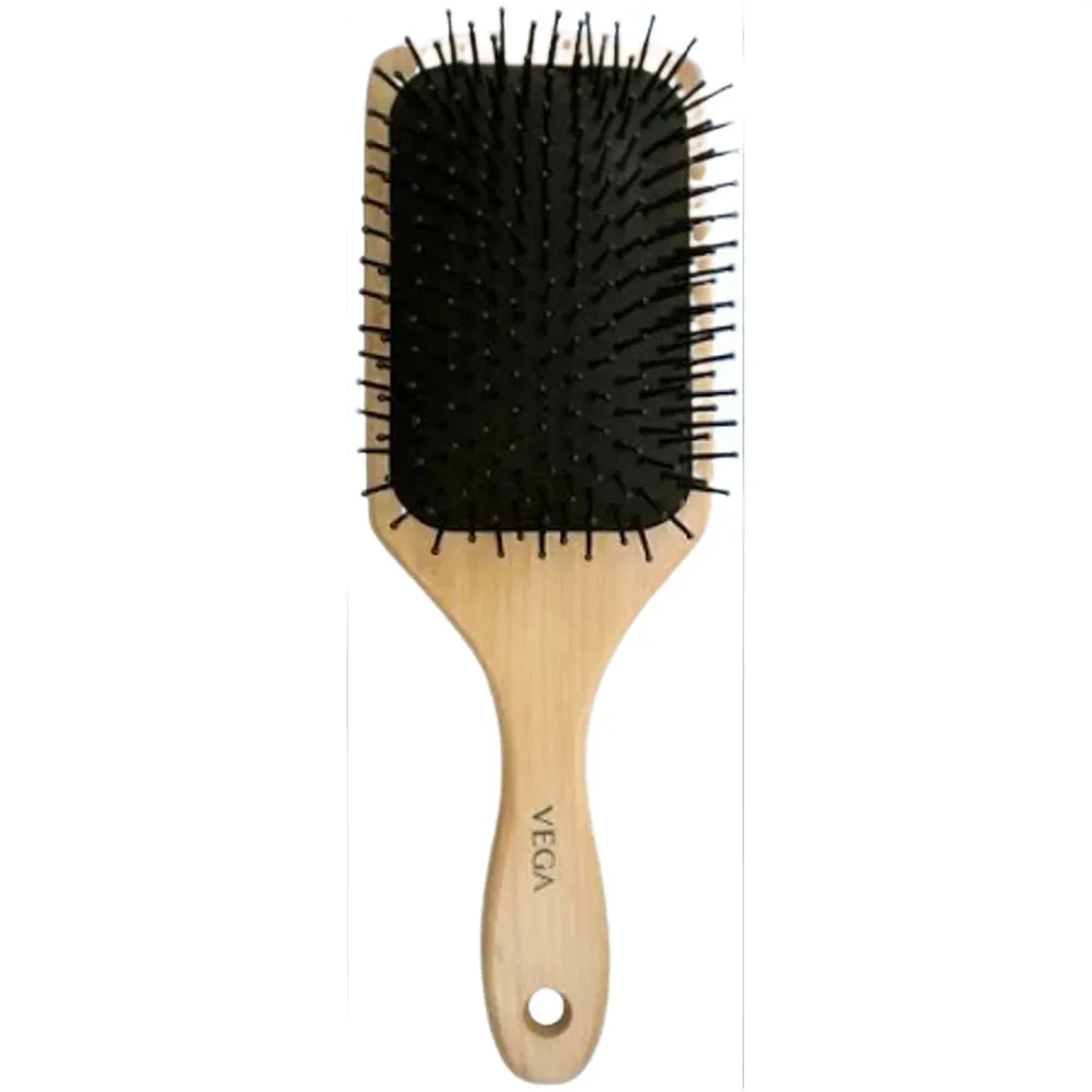 Vega Wooden Bristle Paddle Brush