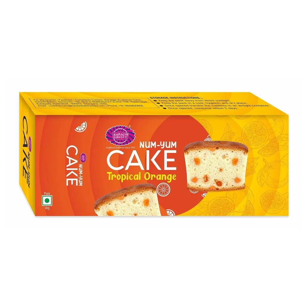 Karachi Num Yum Cake Tropical Orange