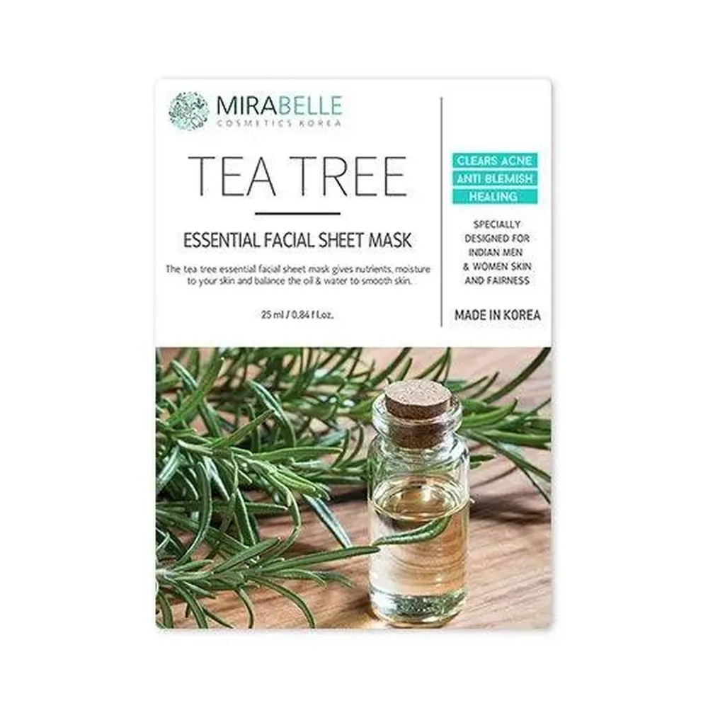 Mirabelle Tea Tree Essential Face Mask 