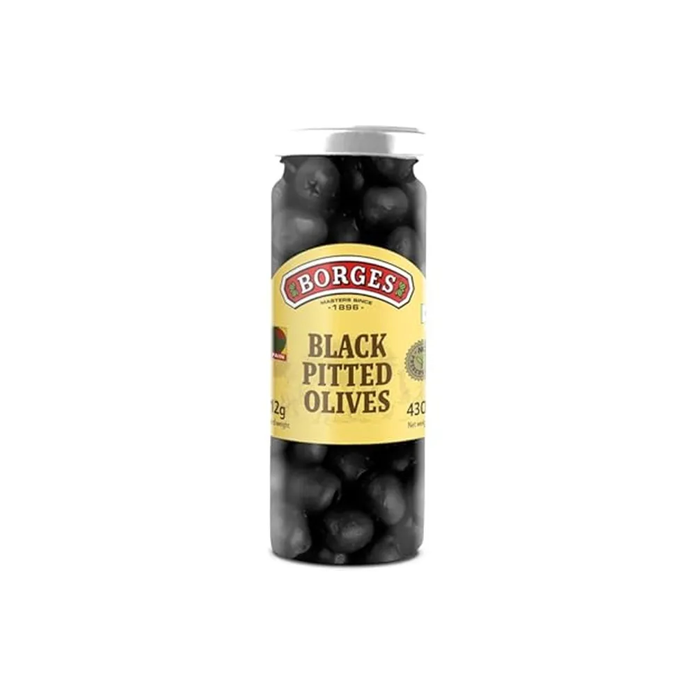 Borges Pitted Black Olives 212 Gm