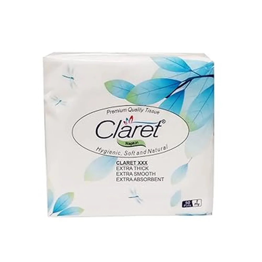 Claret Soft Napkin 30X30Cm Plain 2Ply