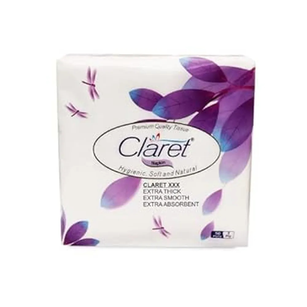 Claret Soft Napkin 33X33Cm Plain 2Ply