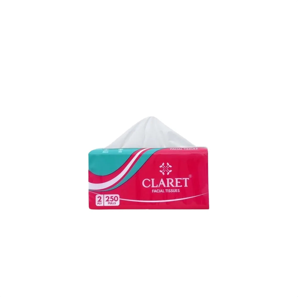 Claret Facial Tissue Soft Pack 250Pull