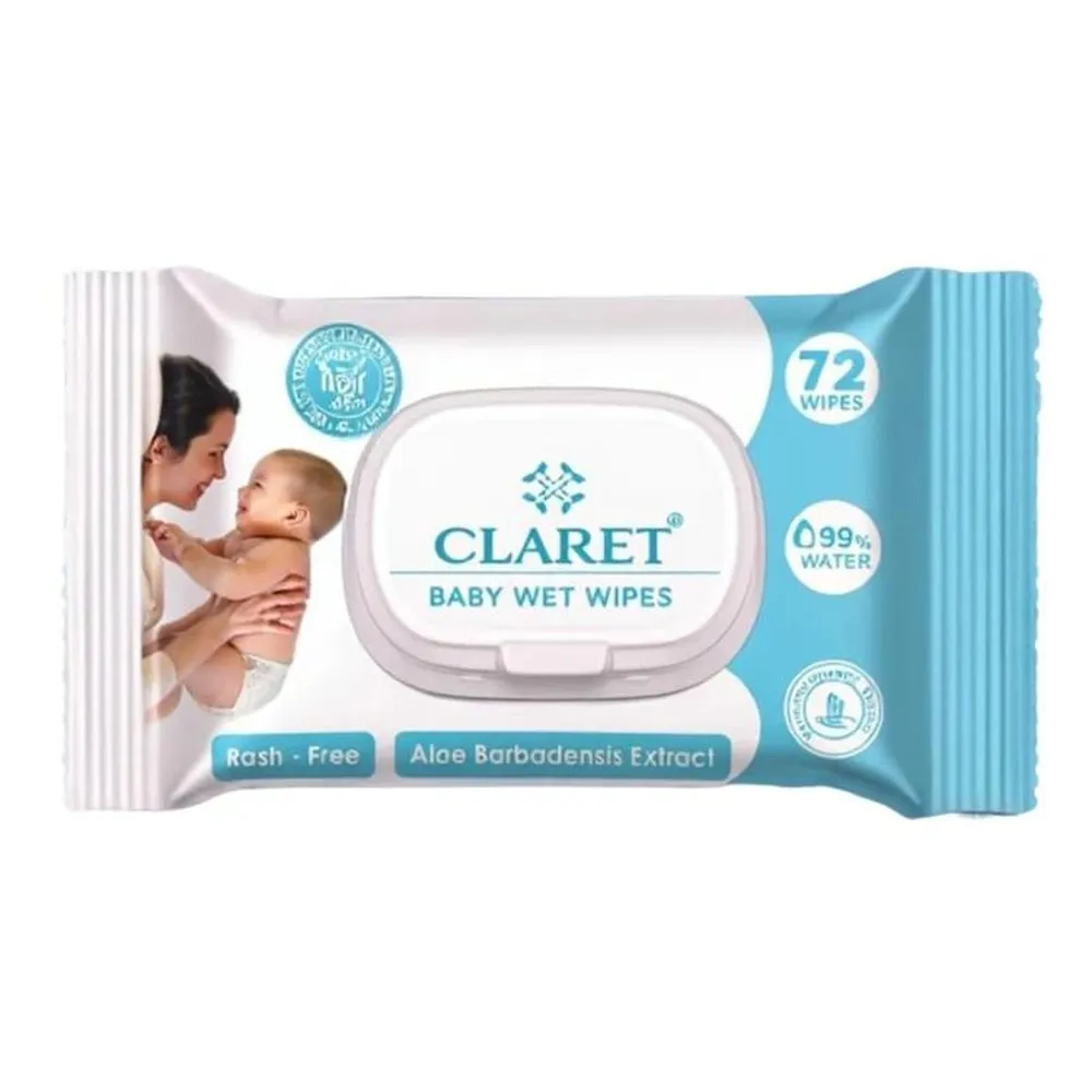 Claret Bby Wipes 72 Pulls