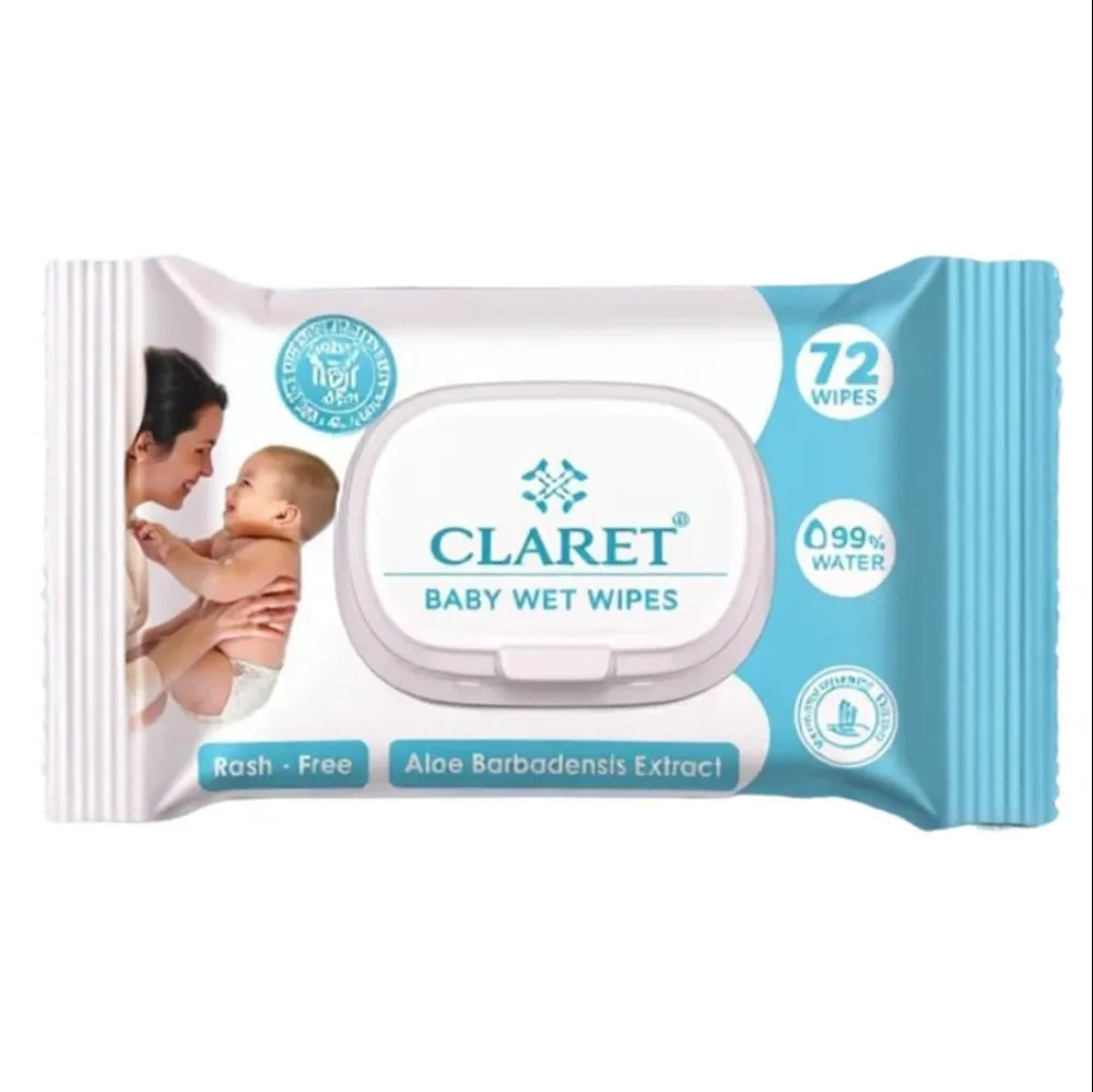 Claret Bby Wipes 72 Pulls