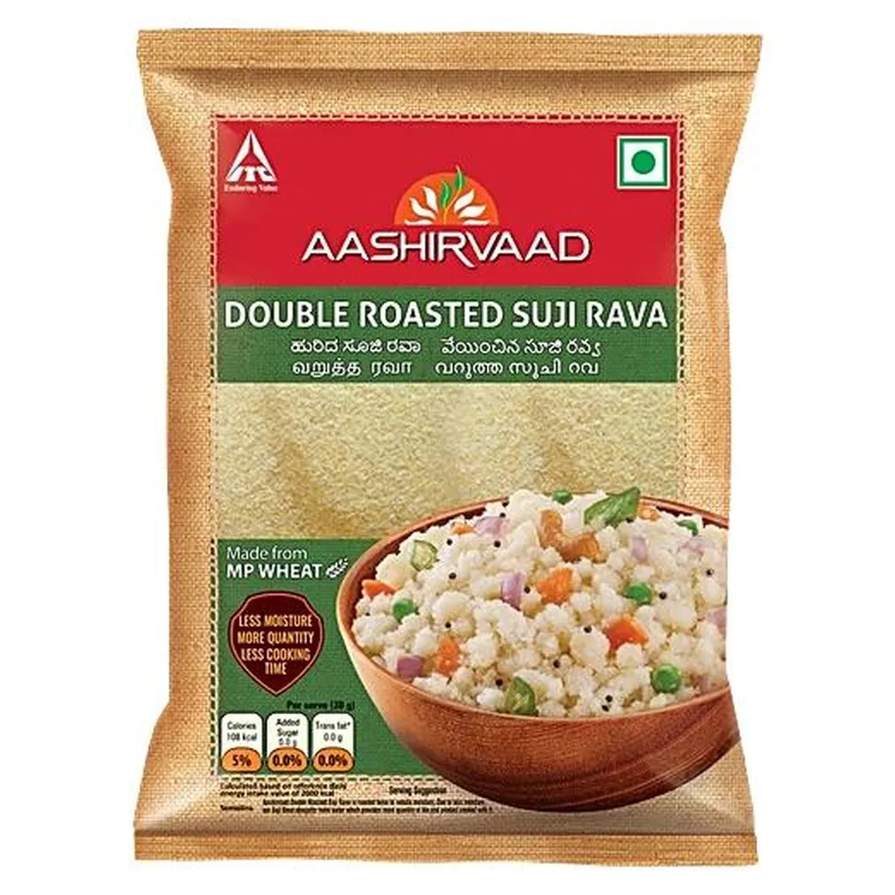 Aashirvaad Double Roasted Suji Rava 500G