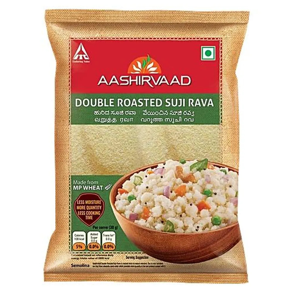 Aashirvaad Double Roasted Suji Rava 1Kg