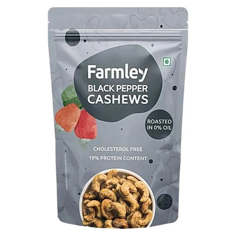 Farmley Rsted Black Pepper Cashew  200 G