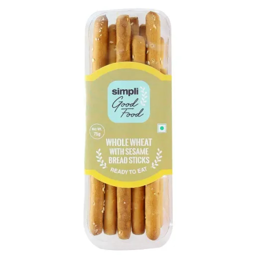 Simpli Good Food Whole Wheat With Sesame Bread Stick