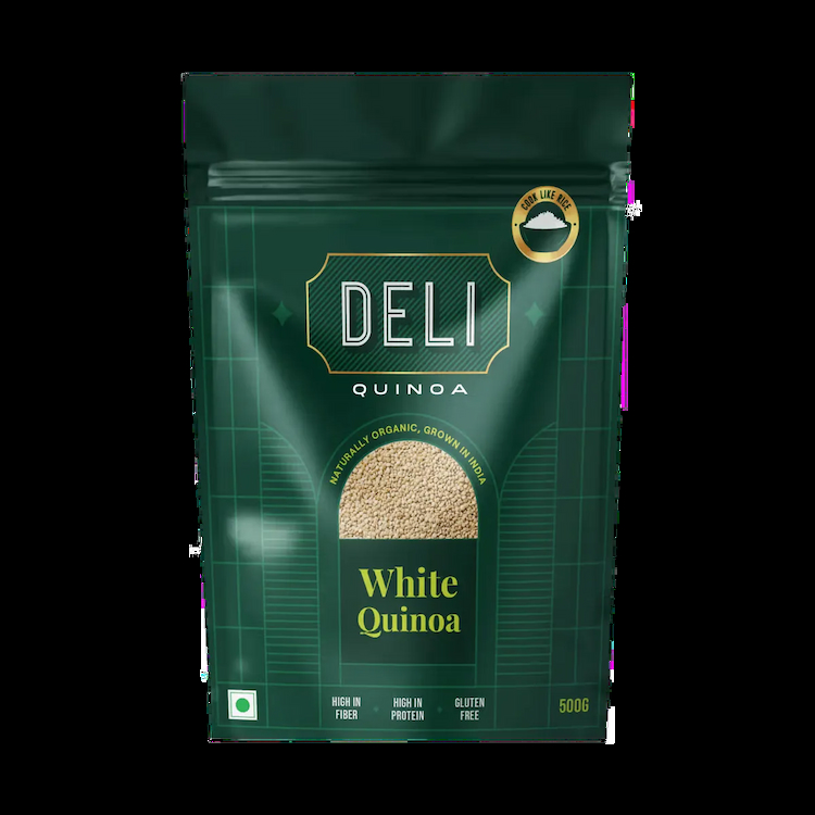 DELI BOLD-GRADE WHITE QUINOA 500 GMS