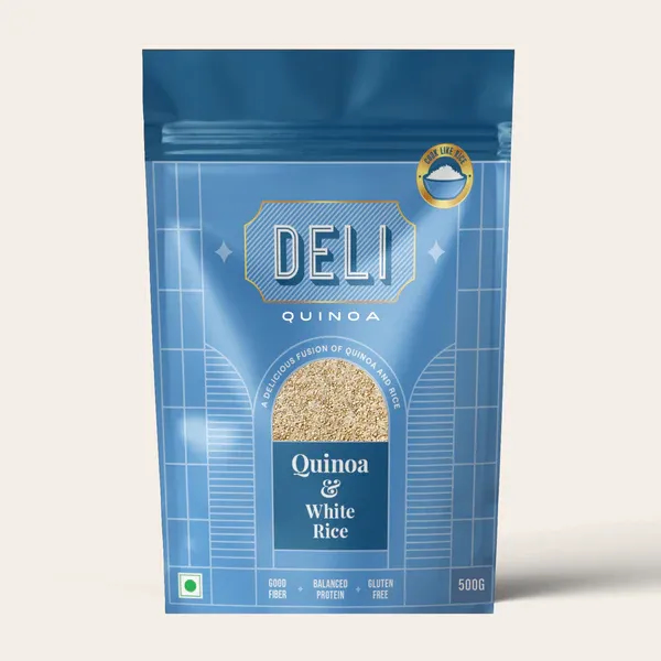 DELI QUINOA & WHITE RICE 500 GMS